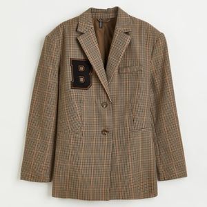 Oversized Plaid Blazer NWT H&M